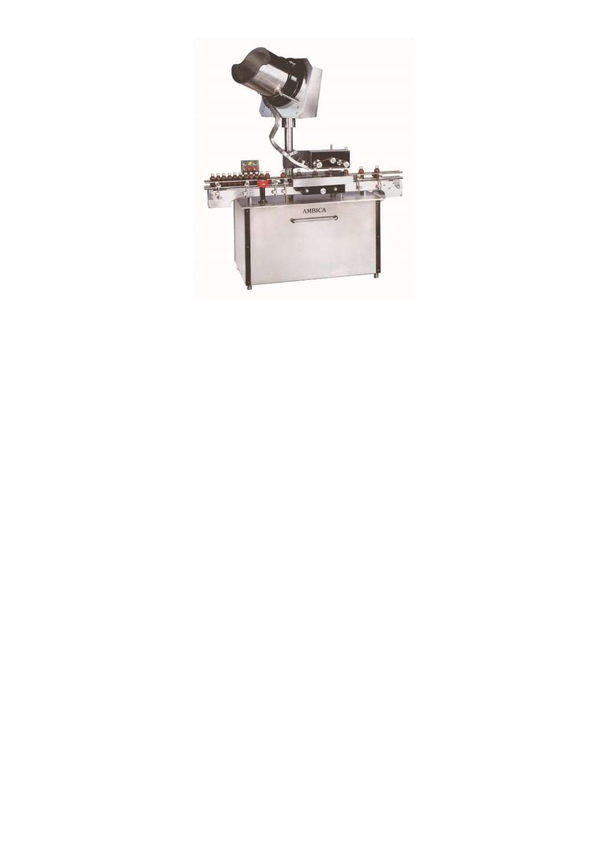 “Ambica®” Automatic High Speed Measuring Cup Placement and pressing Machine, Model AHCP – 150.