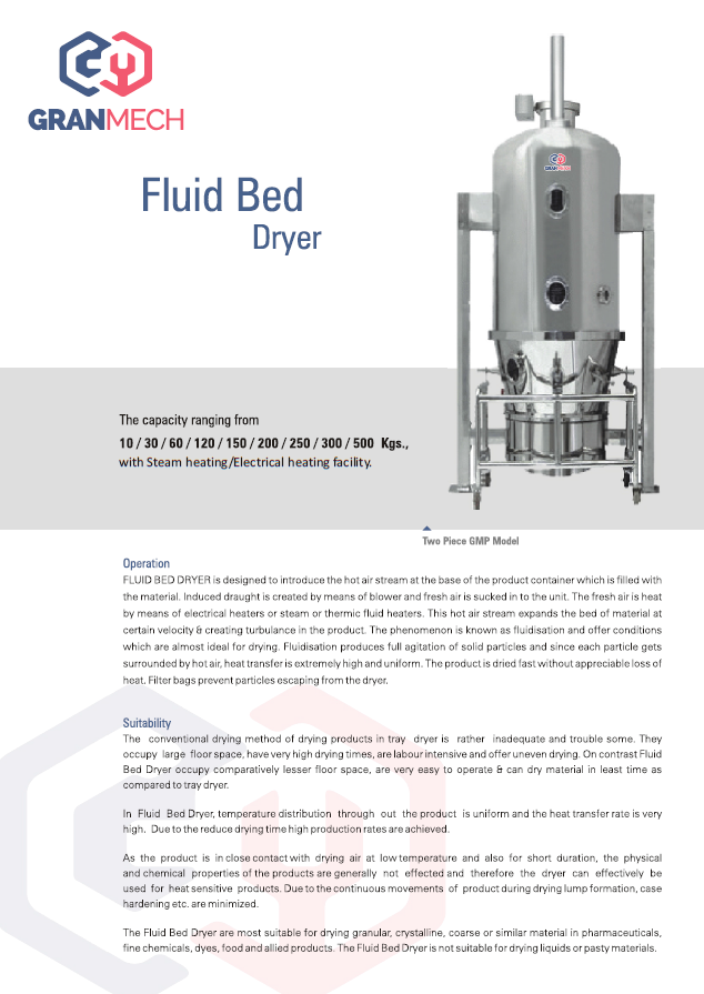 Fluid Bed Dryer