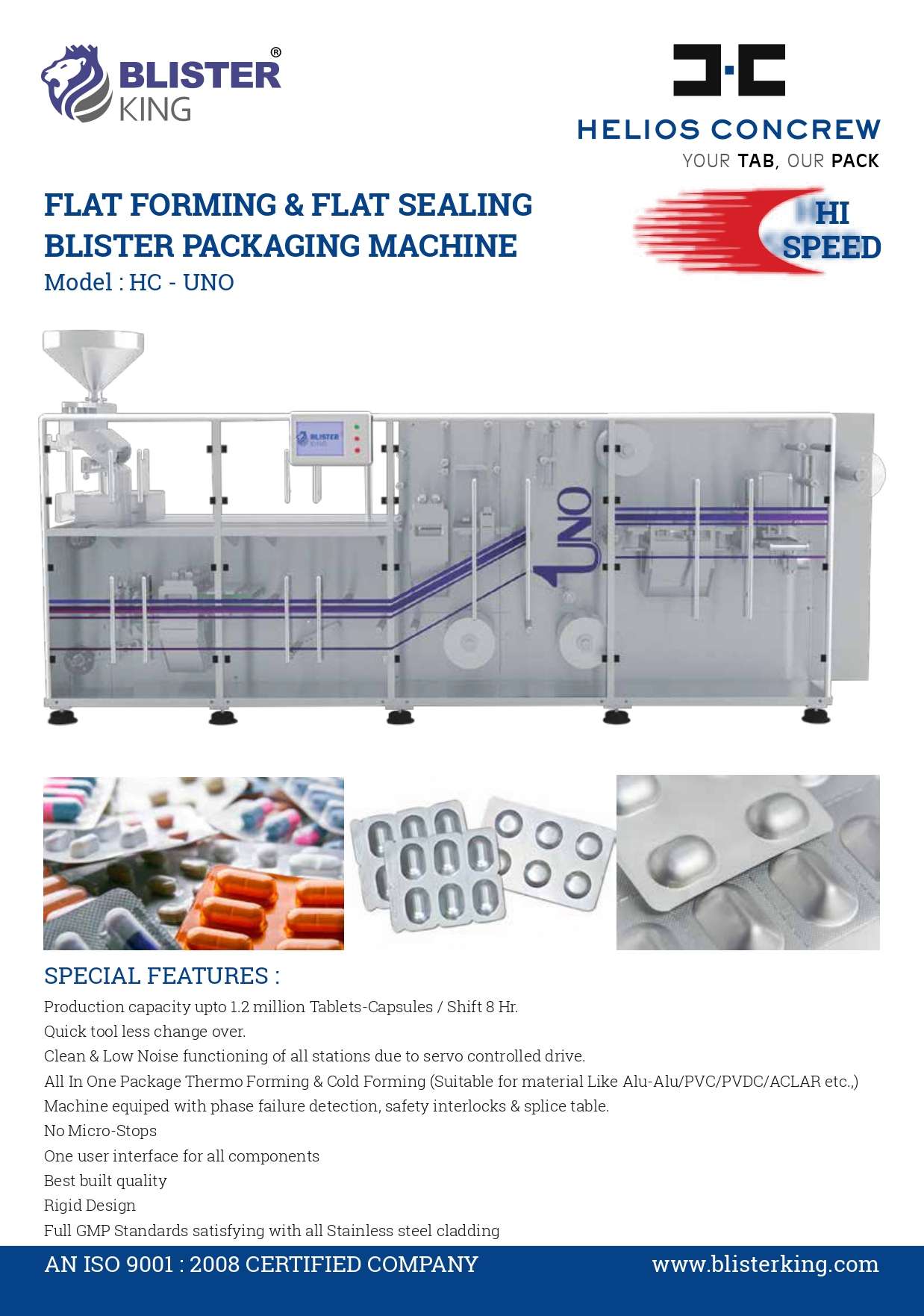 Fully Automatic Blister Packing Machine (ALU-ALU/PVC,PVDC-ALU MULTI TRACK)