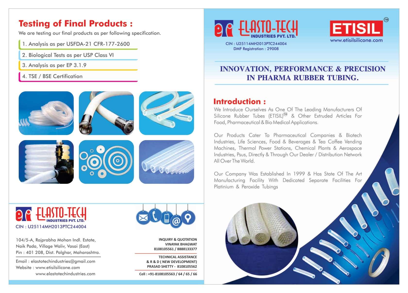 Silicone Rubber Tubes (ETISILR)