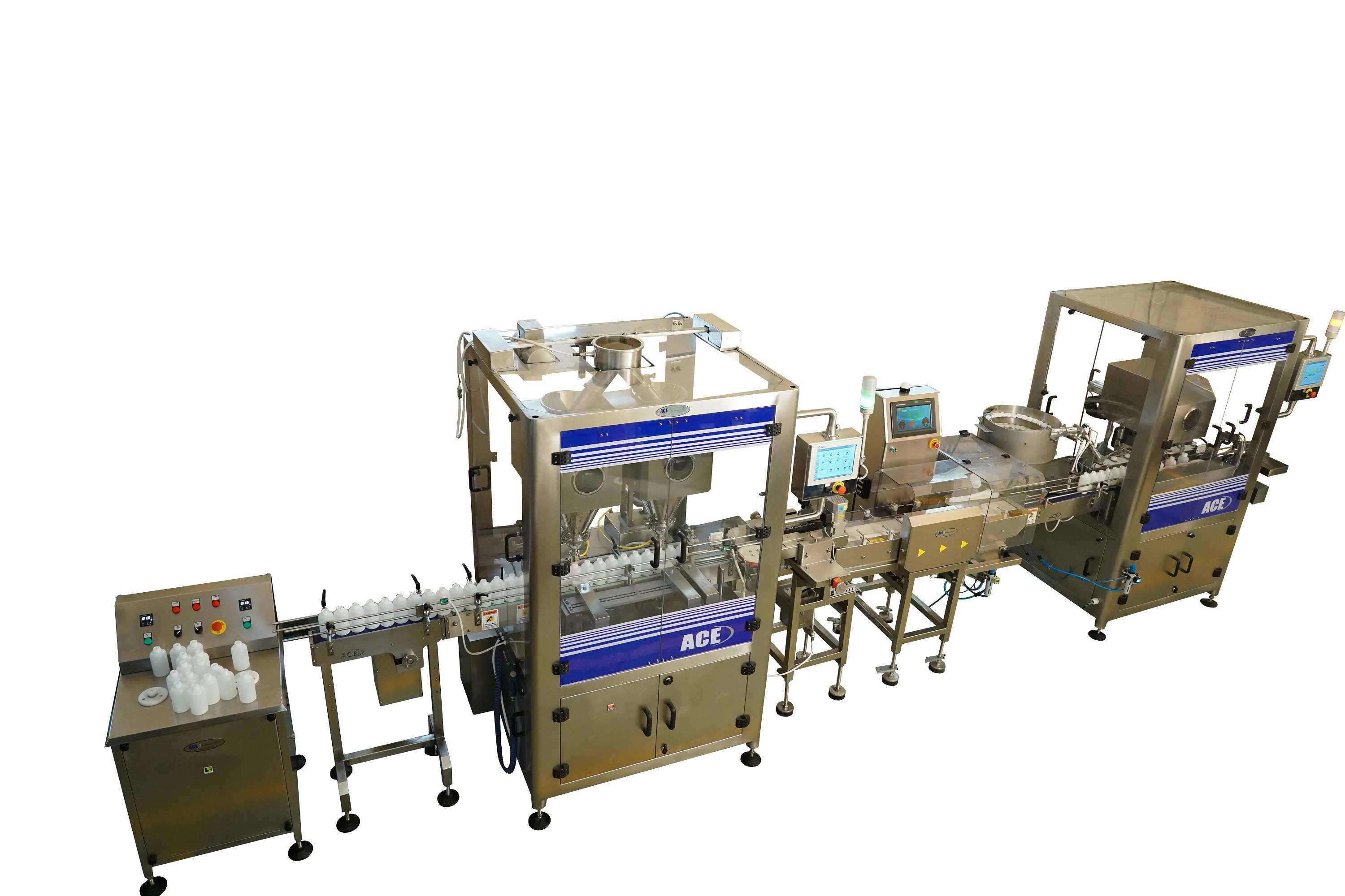 Fully Automatic Double Head Dry Syrup Filling Line