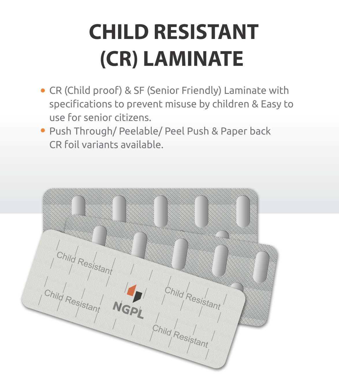 Child Resistant (CR) Laminate
