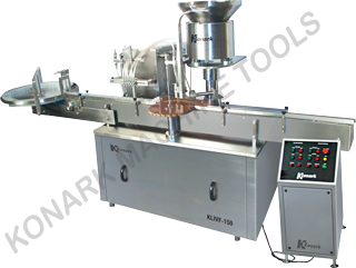 AUTOMATIC INJECTABLE VIAL FILLING WITH RUBBER BUNGING MACHINE