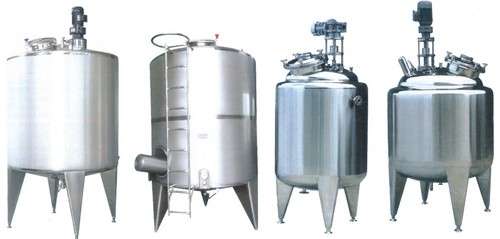 Stainless Steel storage and mixing Tanks
