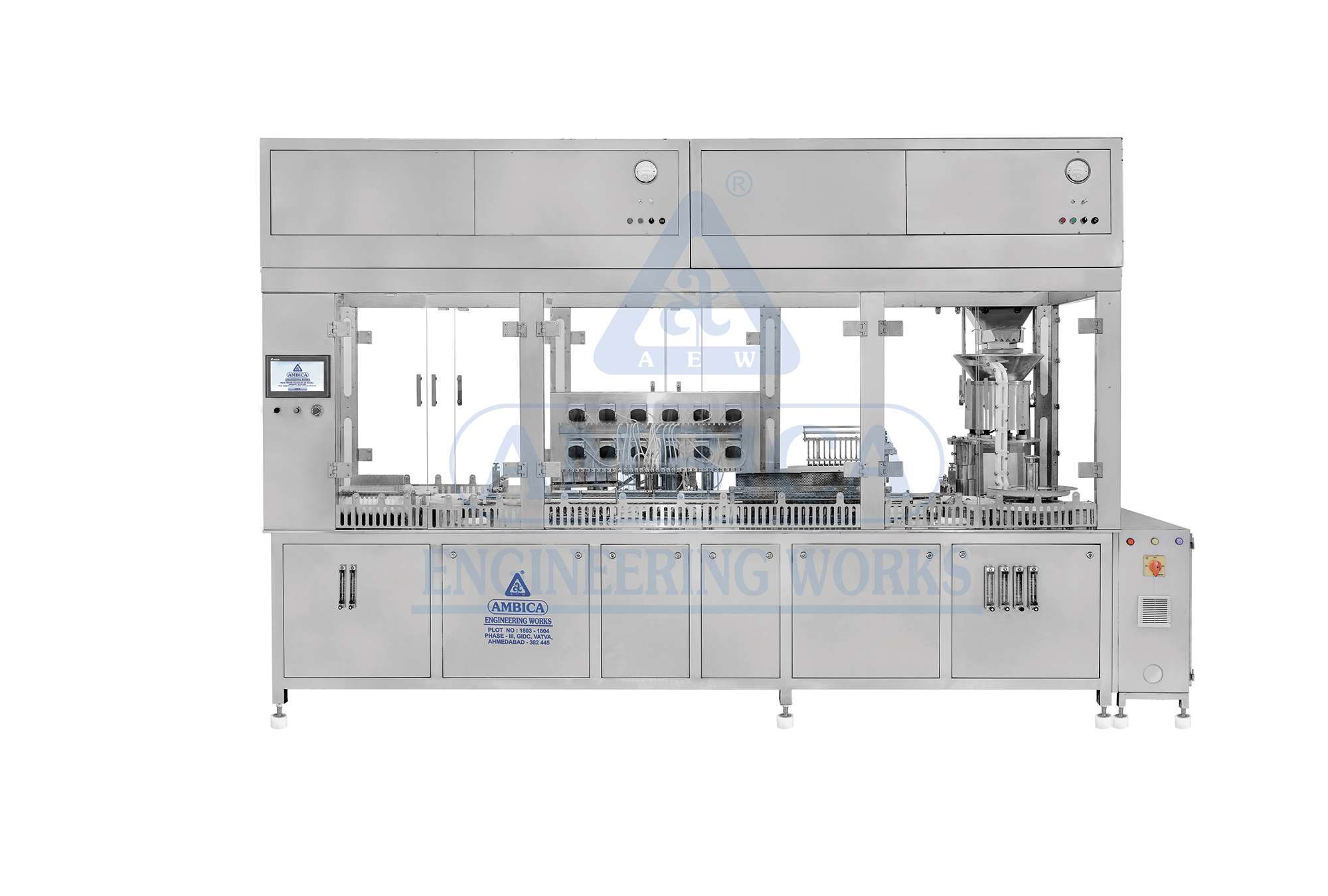 AMBICA High Speed Ampoule Filling & Sealing Machine - Servo Based